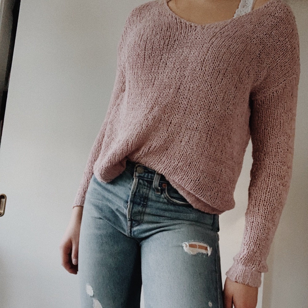 Lavender American Eagle Sweater - Picture 2 of 4